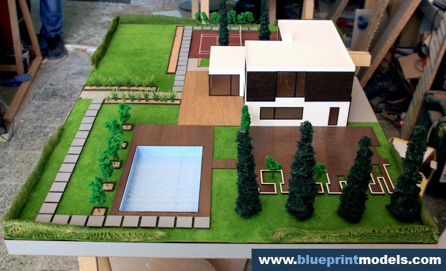 Scale Model Villa And Garden Planning, How To Make A Landscape Design Model