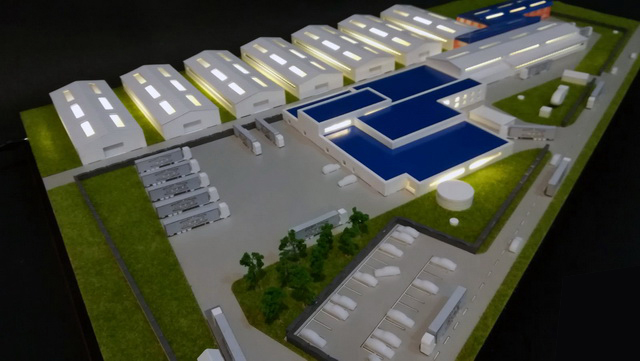 Farms and Industrial Processing Factory Architectural Scale Model