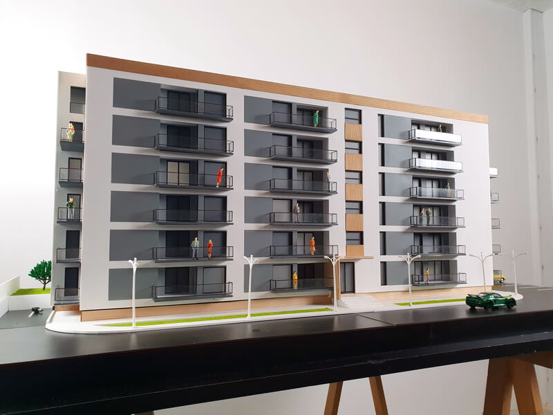 apartment building model
