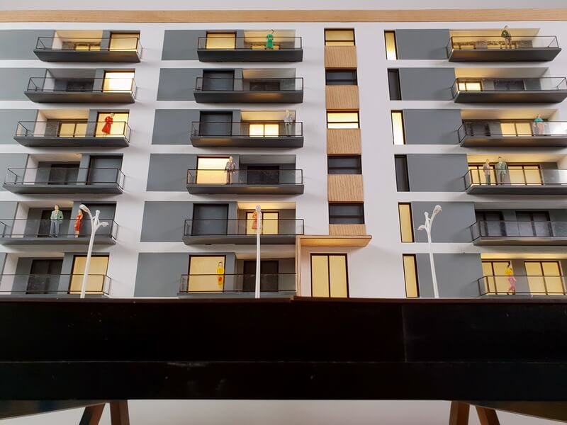 Modern Apartment block Model