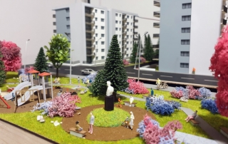 3d park scale model