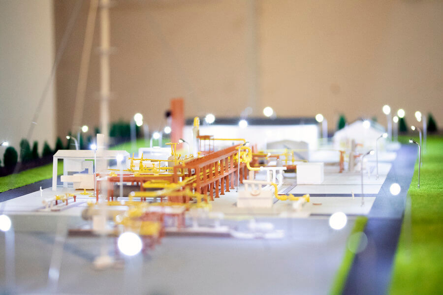 On Shore Gas Platform Model