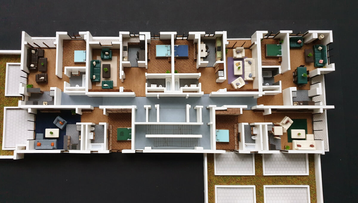 Plans for Apartments Architectural Model