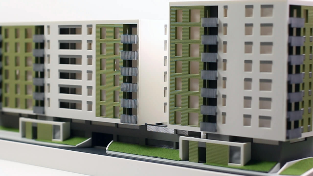 Apartment Building Scale Model