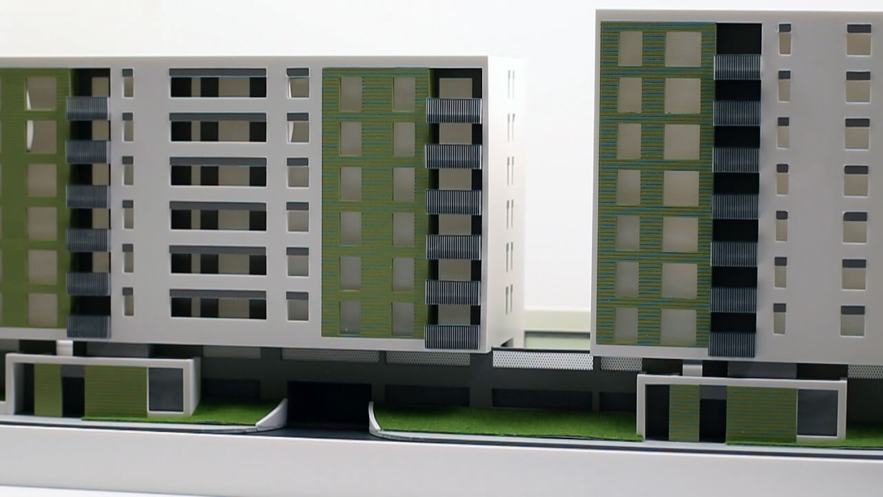 Architectural Scale Model Residential Complex