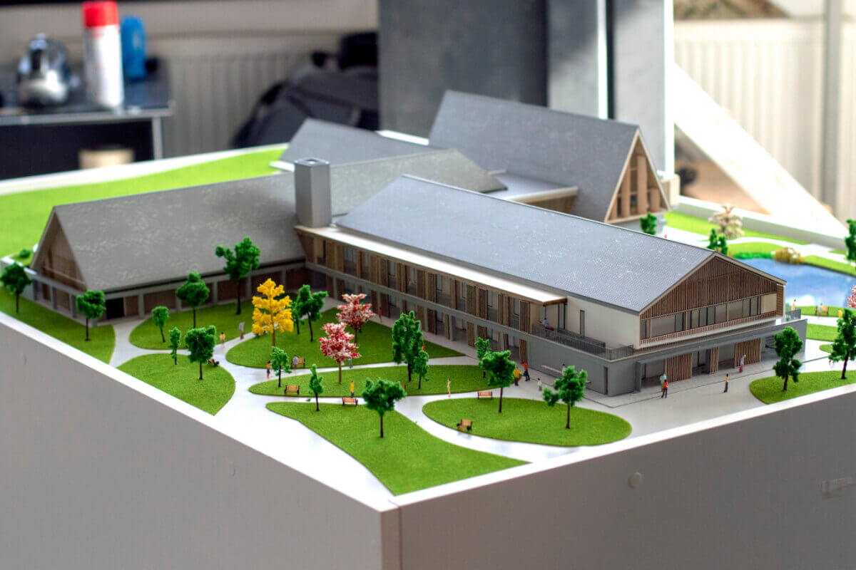 Senior Village architectural scale model