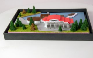 hotel scale model building