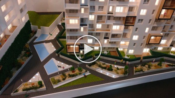 apartment buildings