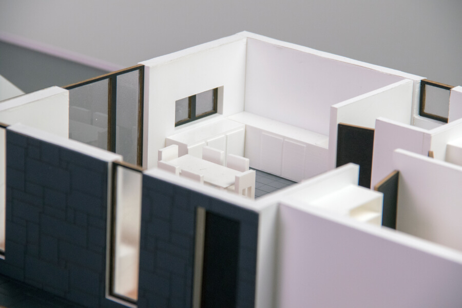 Demountable House Scale Model