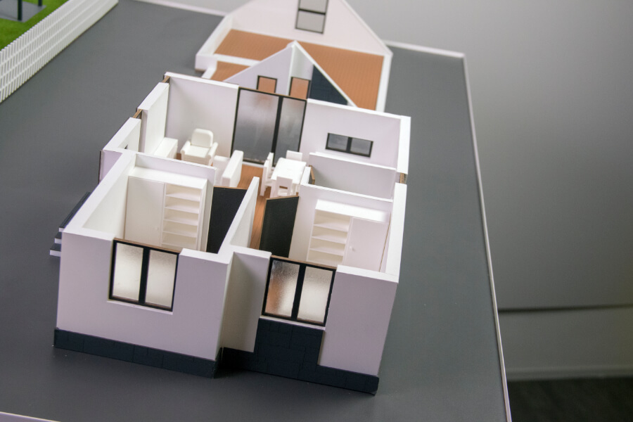 scale model family residence