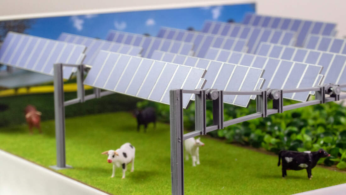 scale model solar farm