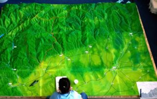 Topographic architectural model