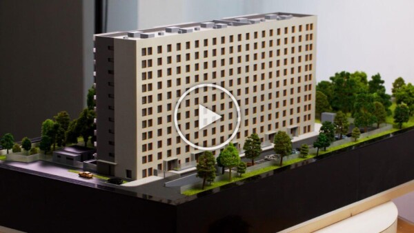 Apartment Building Scale Model