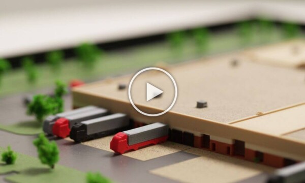 logistics center scale model