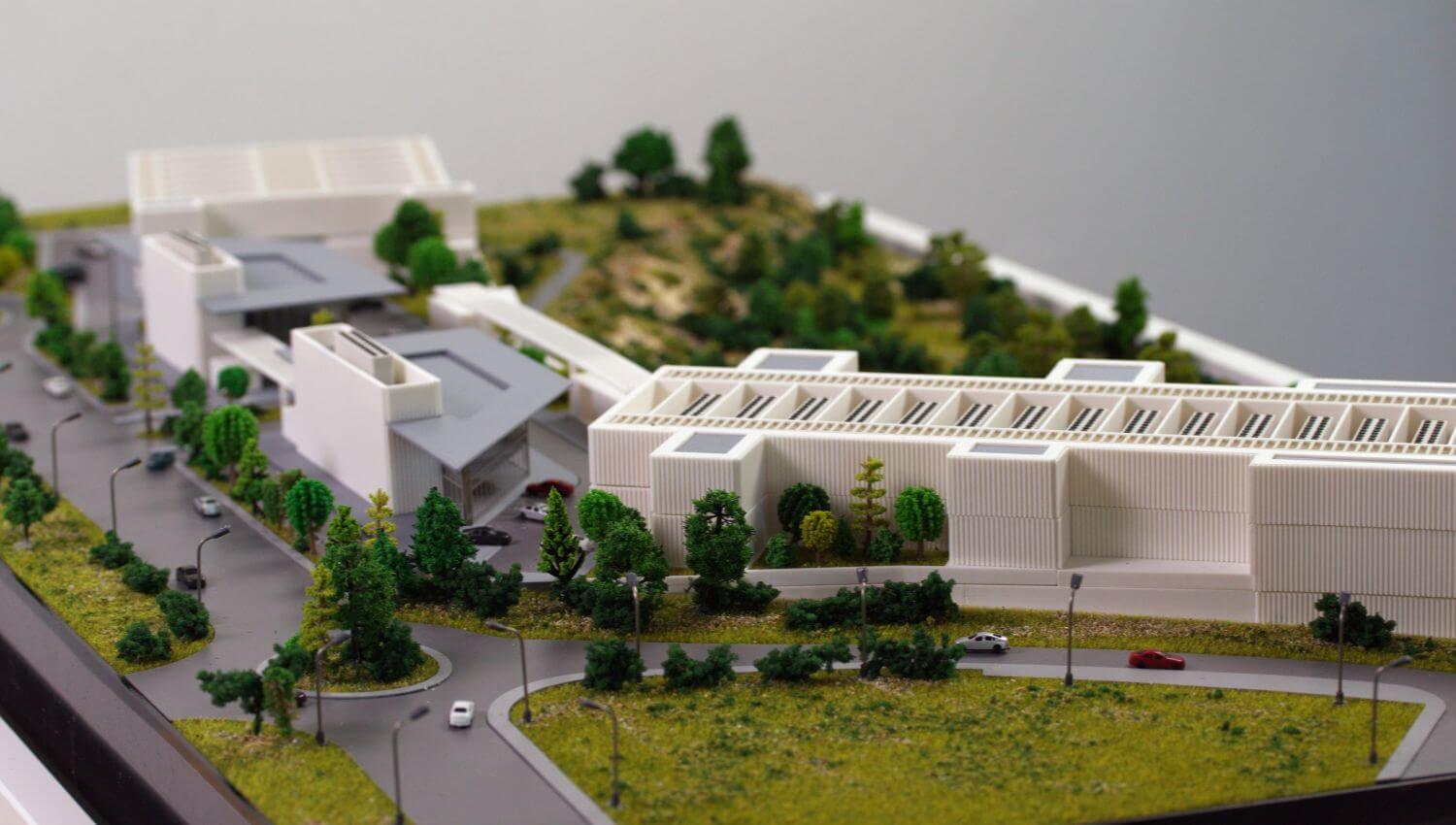 Data center architectural scale model