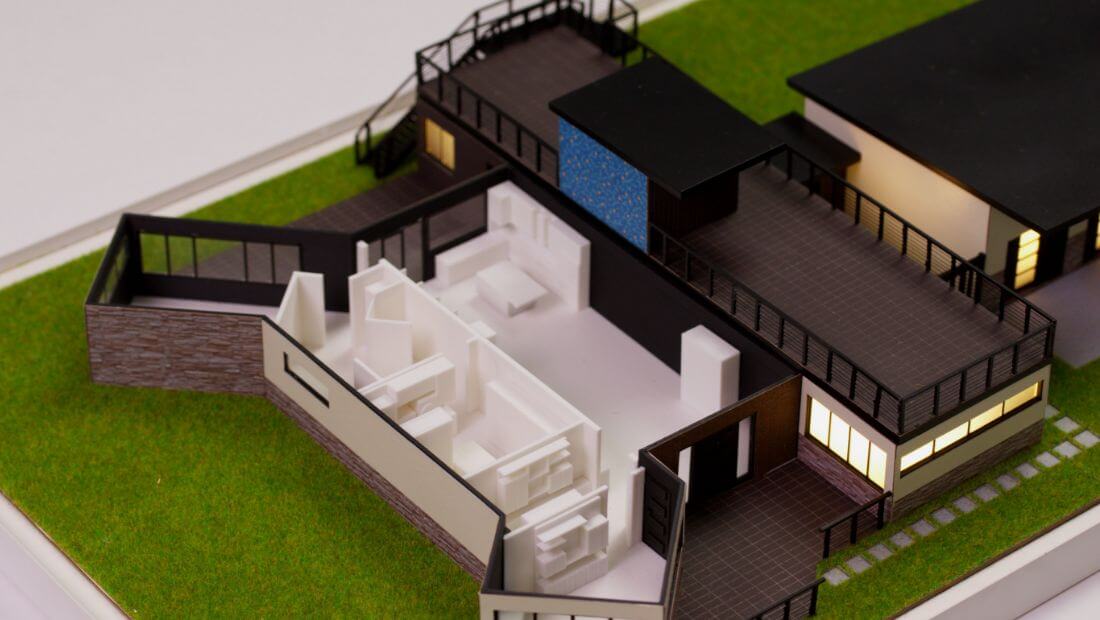Modern Villa Scale Model