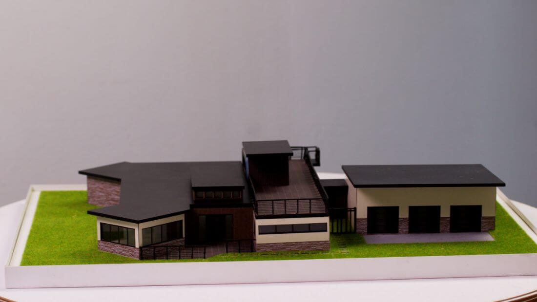 villa architectural scale model