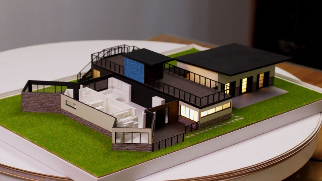 villa scale model