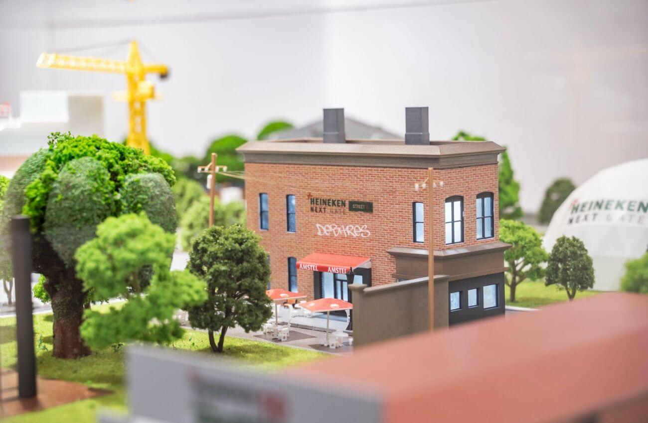 heineken anniversary scale model