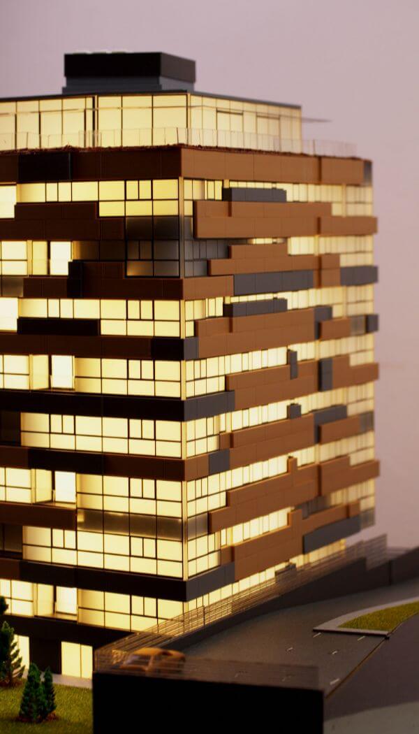 Modern multi-family residential building