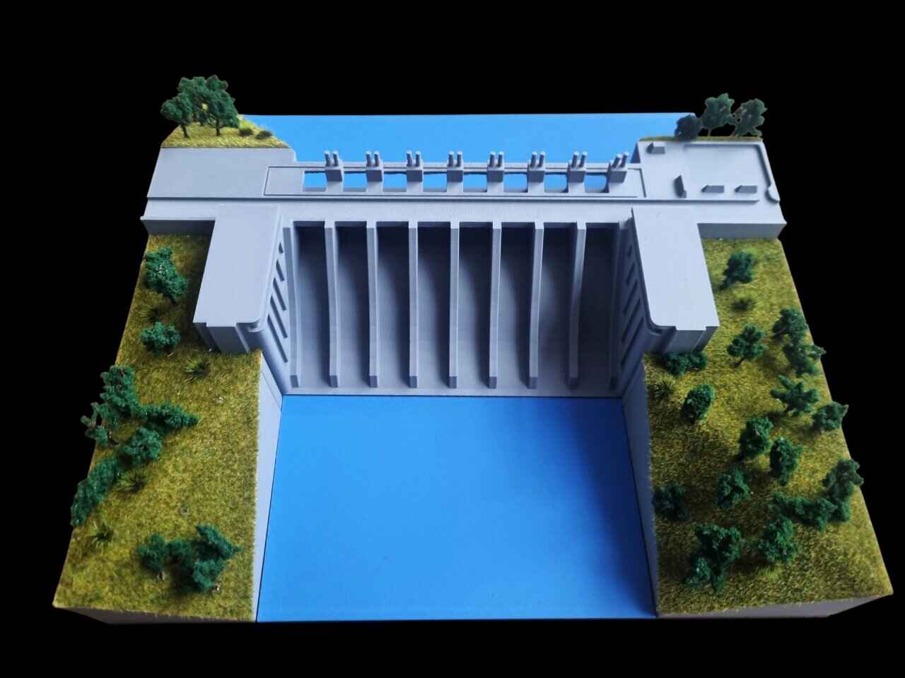 hydroelectric dam scale model