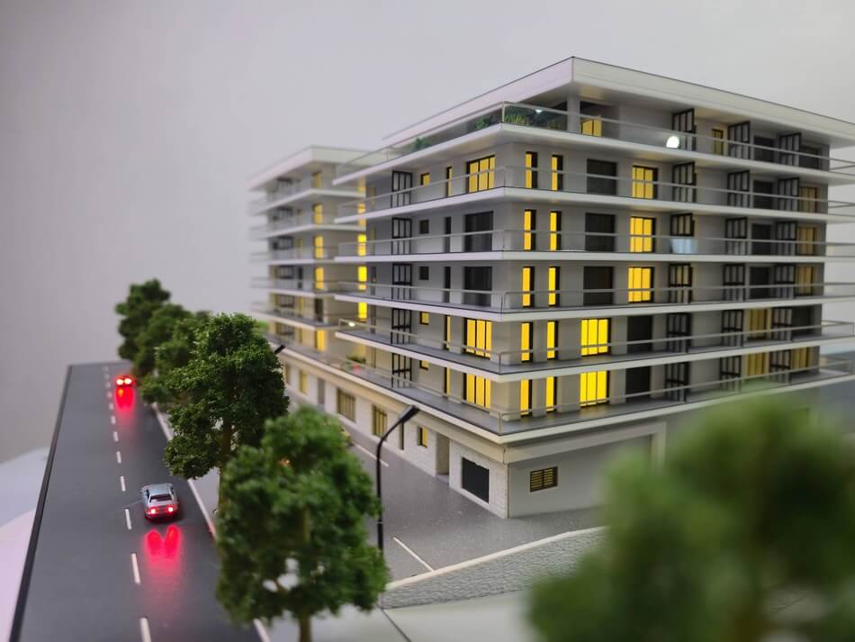 urban residential scale model