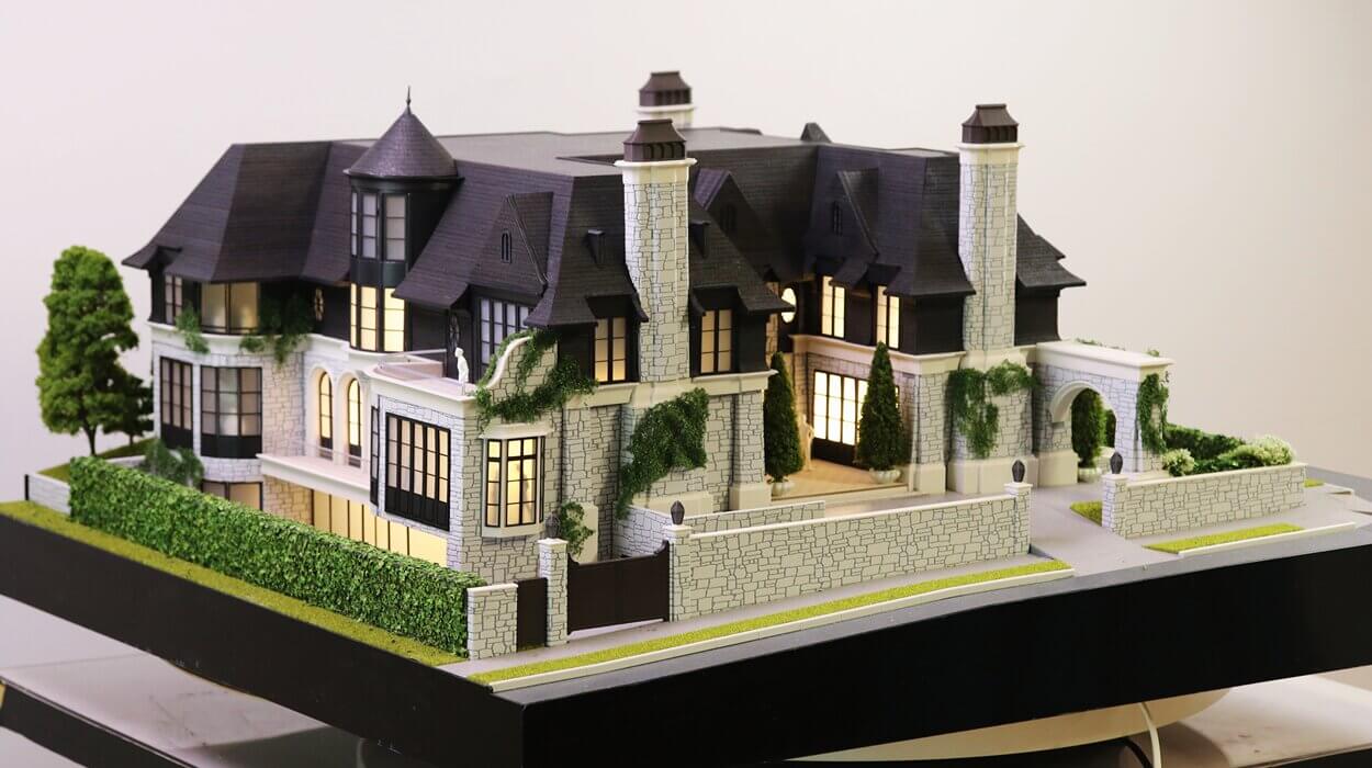 Stone House Architectural Scale Model