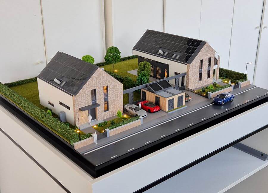 Contemporary House Architectural Scale Model