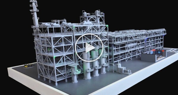 Industrial Process Plant Scale Model