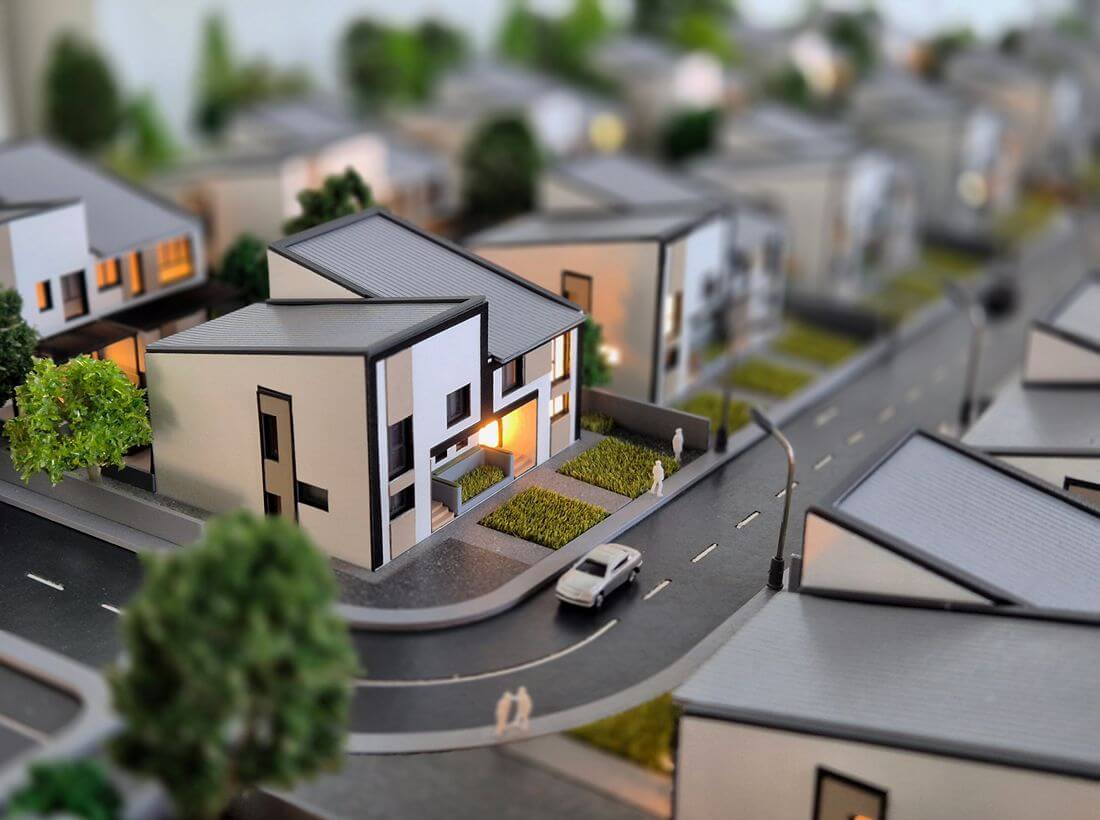 Residential Housing Development Architectural Model