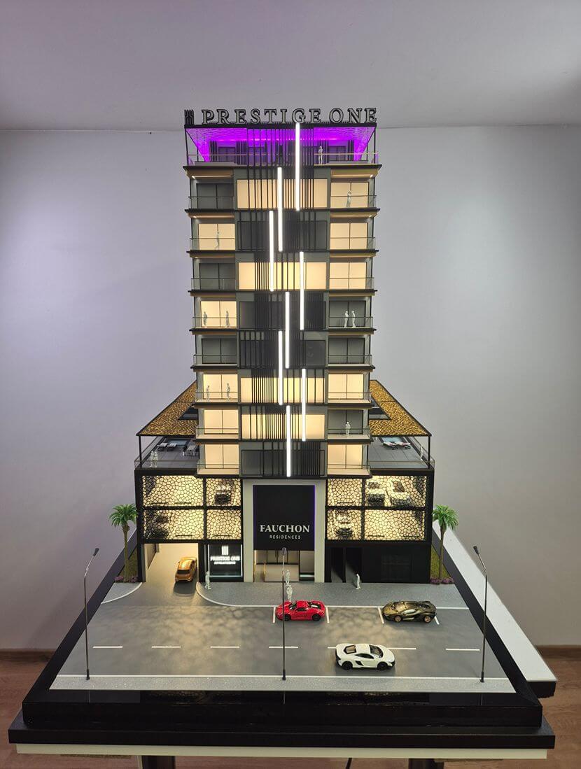 Luxury Residential Tower Scale Model