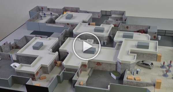 Airsoft Tactical Arena Scale Model