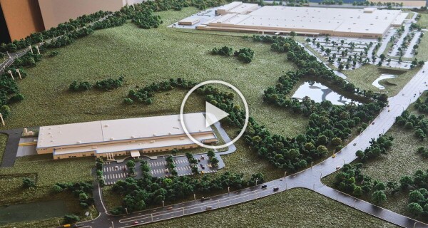 Automotive Manufacturing Facility Architectural Model