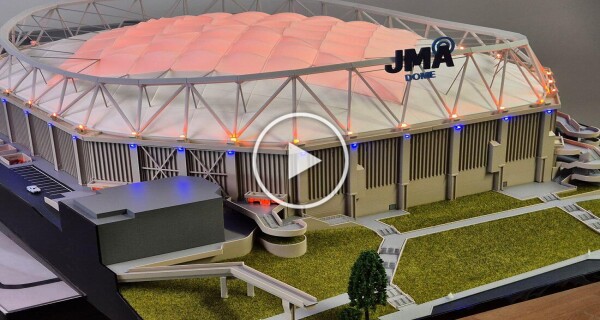 JMA Dome Stadium Scale Model