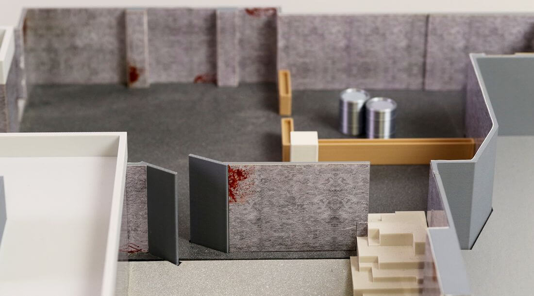 airsoft arena miniature model