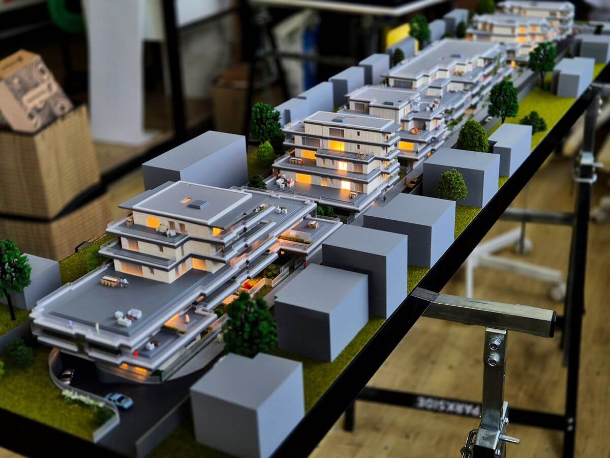 Apartment Complex Architectural Model