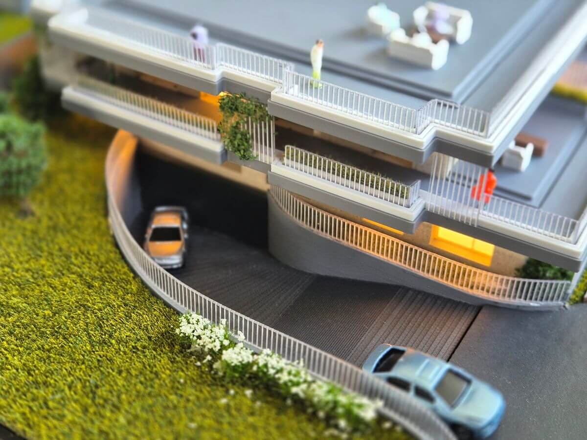Modern Apartment Complex Model