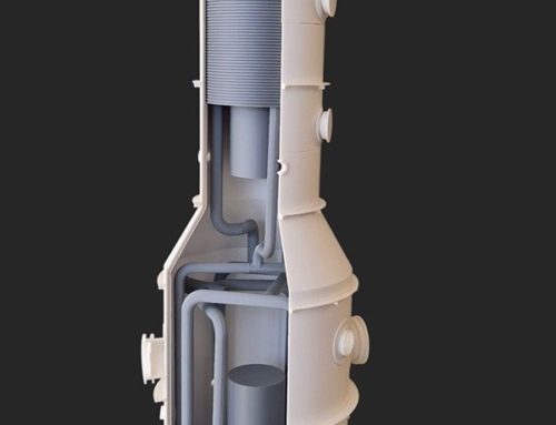Industrial Process Equipment Cutaway Model